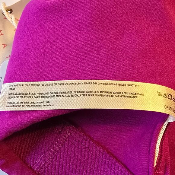 Free People x Hatch Maternity Bra Womens Size XS Fluorescent Berry Square Neck - Picture 5 of 5